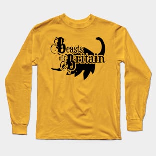 Beasts of Britain  -Nessie Logo -  Black Long Sleeve T-Shirt